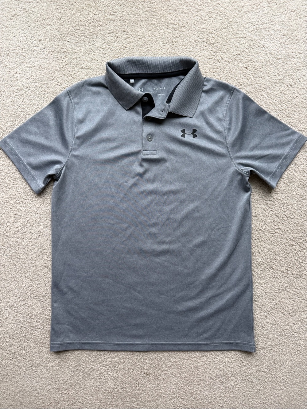 Youth Under Armour Gray Polo Shirt